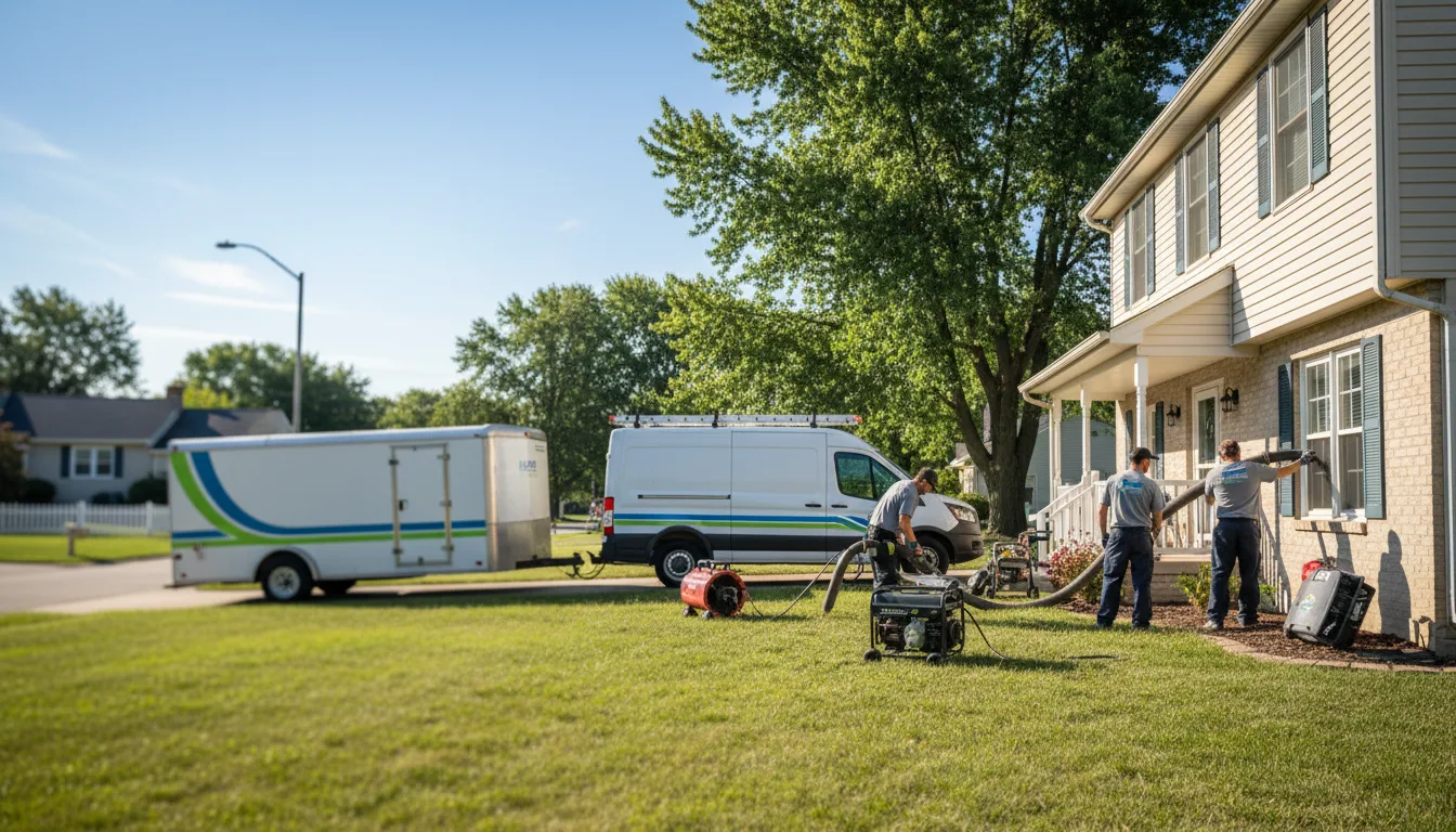 Flooded Basement Restoration And Cleanup With Repair in Cross Plains, IN near me